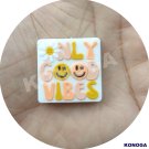 5 PCS NLY COOD VINBES Silicone Focal Beads