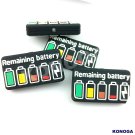 5 PCS Remaing Battery Silicone Focal Beads