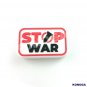 5 PCS Stop WAR Beads Silicone Focal Beads