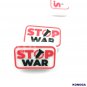 5 PCS Stop WAR Beads Silicone Focal Beads