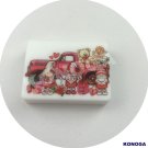 5 PCS Truck Love  Silicone Focal Beads