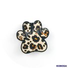 5 PCS Leopard Dog Paw Silicone Focal Beads
