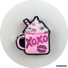 5 PCS XOXO Milkshake Coffee Silicone Focal Beads