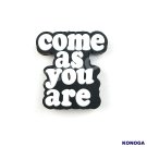 5 PCS COME as you are Silicone Focal Beads