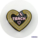 5 PCS Teach With Love Silicone Focal Beads
