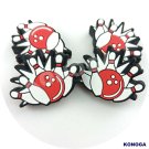 5 PCS Bowling Ball Silicone Focal Beads