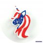 5 PCS Unicorn Horses American Independence Day Silicone Focal Beads