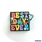 5 PCS Best Diy Ever Silicone Focal Beads