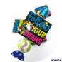 5 PCS Follow Your Dreams Silicone Focal Beads