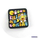 5 PCS Good Thinks are coming Silicone Focal Beads
