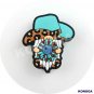 5 PCS Cow Bog Print hat Silicone Focal Beads