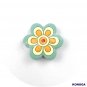 5 PCS Flower 2 Silicone Focal Beads