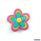 5 PCS Flower 1 Silicone Focal Beads