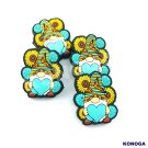5 PCS Goblins with Sunfolwer Silicone Focal Beads