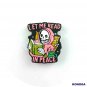 5 PCS Halloween Let Me Read In Peace Silicone Focal Beads