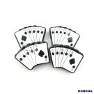 5 PCS poker Silicone Focal Beads