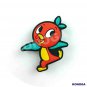 5 PCS Red Bird Silicone Focal Beads