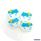 5 PCS Duckling in the bathtub Silicone Focal Beads