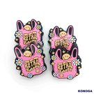 5 PCS Time for That Retail Silicone Focal Beads