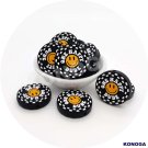 5 PCS One Happy DuDe  Silicone Focal Beads