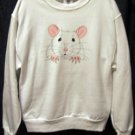White Rat Face Sweatshirt - Size XL