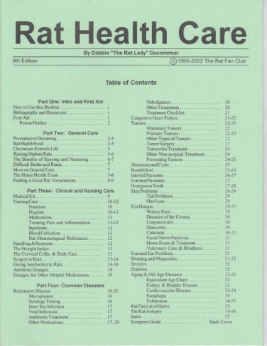 2002 Rat Health Care Booklet