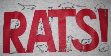 Grey RATS! T-Shirt - Size M