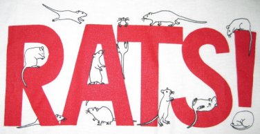 White RATS! Sweatshirt - Size L