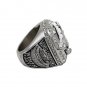 Silver Plated Alloy Royal Blue Big Stone Fans Baseball Yankees Championship Rings