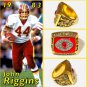 Washington Redskins John Riggins 1983 Championship Ring Size 11