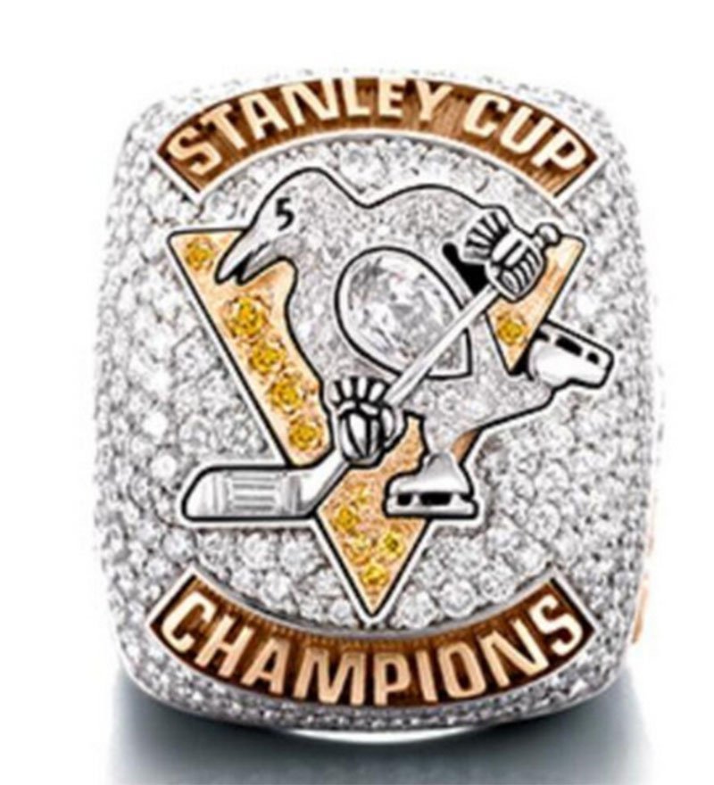 Stanley Cup Ring 2017 Pittsburgh Penguins Zinc Alloy  Sports Replica W