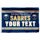 Buffalo Sabres Custom Your Text Flag 3ft X 5ft Polyester NHL Team Bann