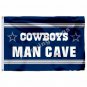 Dallas Cowboys Lone Star Man Cave Flag 3ft X 5ft Polyester NFL1 Banner