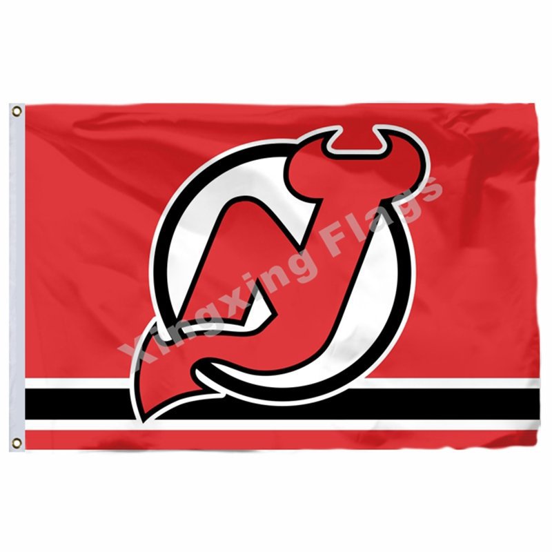 New Jersey Devils Flag 3ft x 5ft Polyester NHL Banner New Jersey Devil