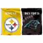 Pittsburgh Steelers Carolina Panthers House Divided Flag 3ft X 5ft Pol
