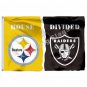 Pittsburgh Steelers Oakland Raiders House Divided Flag 3ft X 5ft Polye