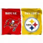 Tampa Bay Buccaneers Pittsburgh Steelers House Divided Flag 3ft X 5ft