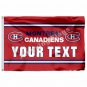 Montreal Canadiens Your Text Custom Flag 3ft X 5ft Polyester NHL Banne