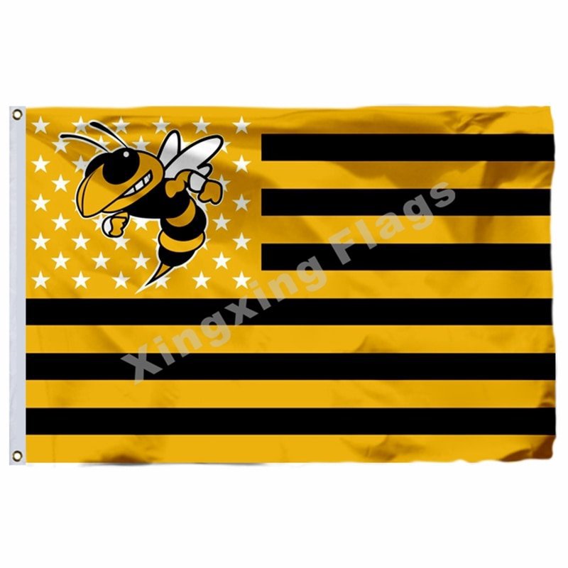 Georgia Tech Yellow Jackets Nation Flag 3ft x 5ft Polyester NCAA Banne