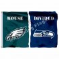 Philadelphia Eagles Seattle Seahawks House Divided Flag 3ft x 5ft Poly