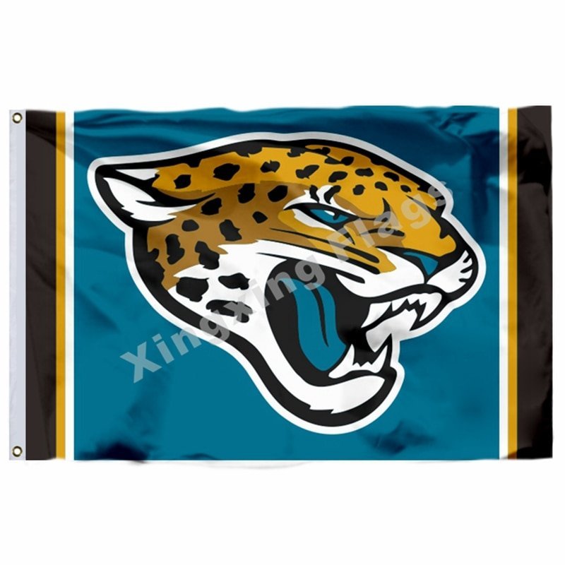Jacksonville Jaguars Column Flag 3ft X 5ft Polyester NFL Jacksonville