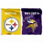 Pittsburgh Steelers Minnesota Vikings House Divided Flag 3ft X 5ft Pol
