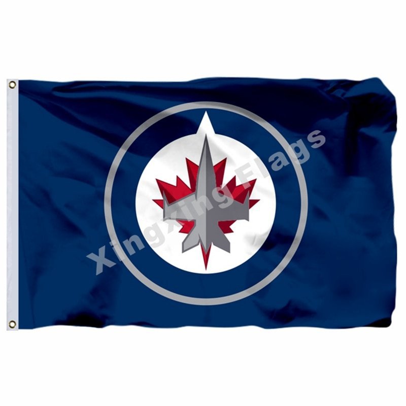 Winnipeg Jets Large Logo Flag 3ft x 5ft Polyester NHL Banner Winnipeg