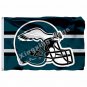 Philadelphia Eagles Helmet Horizontal Strip Flag 3ft X 5ft Polyester N
