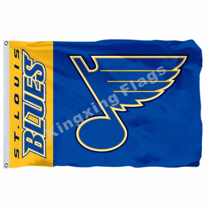 St. Louis Blues Wordmark Flag 3ft X 5ft Polyester NHL Banner St. Louis