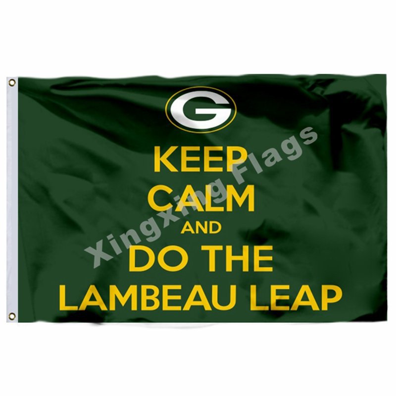 Green Bay Packers Keep Calm Flag 3ft X 5ft Polyester NFL1 Green Bay Pa