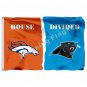 Denver Broncos Carolina Panthers House Divided Flag 3ft x 5ft Polyeste