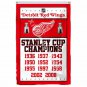 Detroit Red Wings Stanley Cup Champions Flag 3ft x 5ft Polyester NHL B