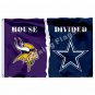 Minnesota Vikings Dallas Cowboys House Divided Flag 3ft X 5ft Polyeste