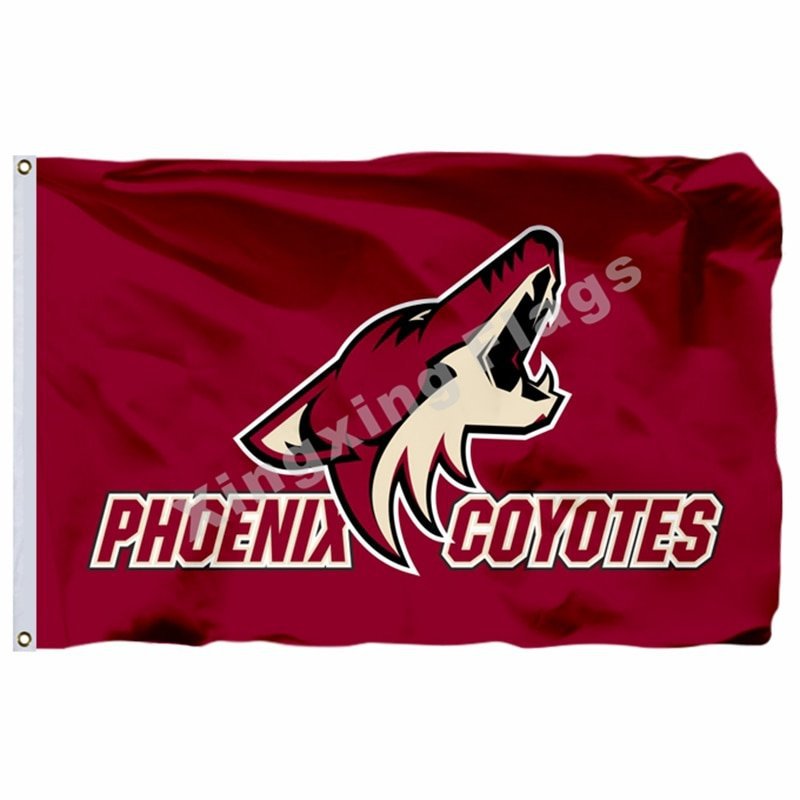 Phoenix Coyotes Flag 3ft x 5ft Polyester NHL Banner Phoenix Coyotes Fl